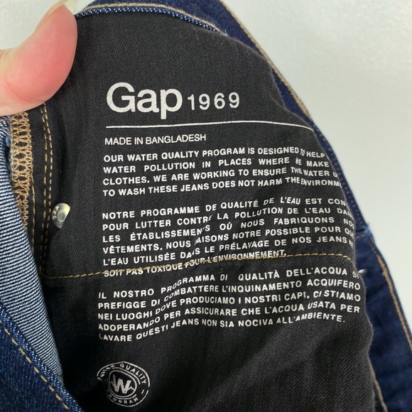 NWT Gap Perfect Boot Cut Jeans Dark Wash Sz. 20L/35L - Picture 12 of 13